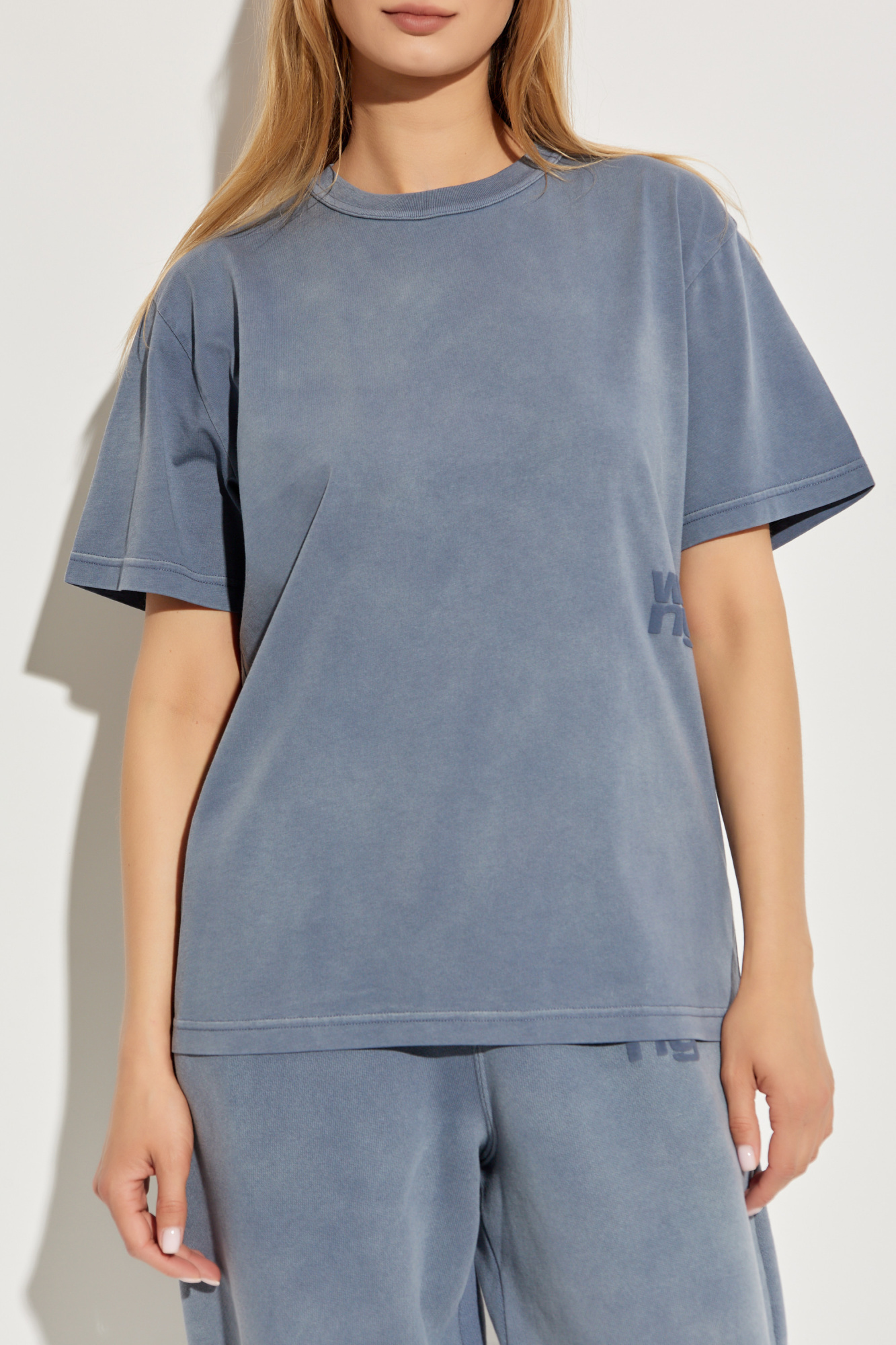 Tシャツ・カットソー T by Alexander Wang FW25 (4CC3241521 402D) T by Alexander Wang T-shirt with printed logo | Women's